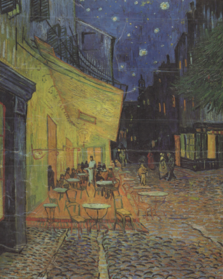 The Cafe Terrace on the Place du Forum,Arles,at Night (nn04)